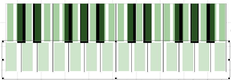 Keyboard bar charts